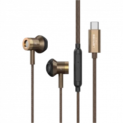 Lenyes LF106 Type-C Wired Earphones with 14mm Hi-Fi Drivers Inline Mic and 1.2m Tangle-Free Cable Ergonomic Lightweight