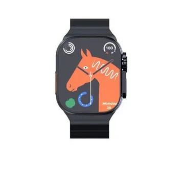 Lenyes LW-238 Smart Watch Modern Square Design Stainless Steel Band Black OLED Touchscreen 2.03 Inch Display Android Wear 2.9 - Lenyes - Image 2