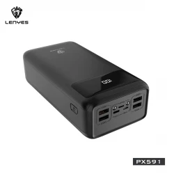 لينيس باور بانك محمول PX591D Pro بسعة 50000 مللي أمبير وشحن سريع بقوة 65 واط PD وشاشة LED رقمية