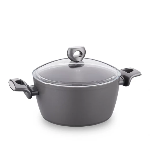 Korkmaz Nora Ceramic Pot 28x13.7 cm 7.2 Liters Scratch Resistant High Heat Resistant Eco Friendly Cooking - Korkmaz - Image 2