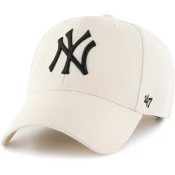 '47 Brand MVP New York Yankees Baseball Cap Natural Adjustable Snapback for Men and Women