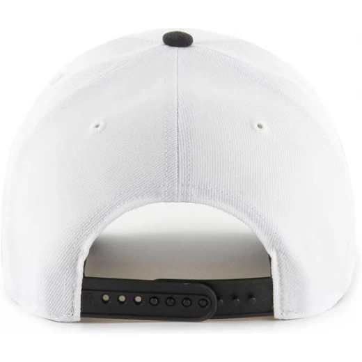 47 Brand MLB Sure Shot LA Dodgers Snapback Hat, White & Black Adjustable Cap, Official Los Angeles Dodgers Baseball Hat, Flat Brim Snapback, One Size Fits Most, Premium Cotton Sports Cap for Men and Women - 47 Brand - Image 4