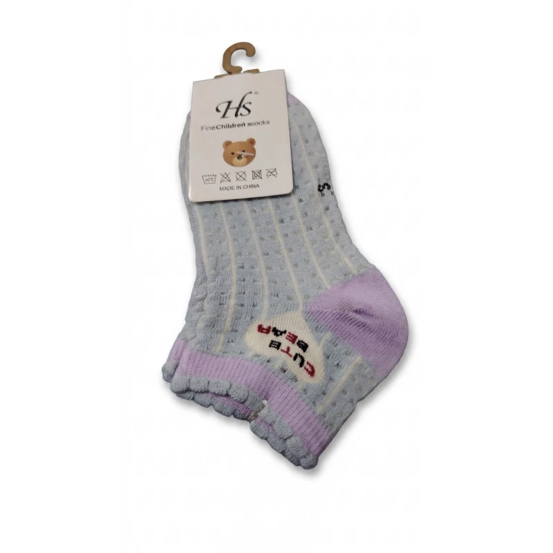 Kids Short Socks Soft Cotton Comfortable Breathable Stretch Fabric Ages 1 to 4 Everyday Wear Baby Toddler Socks Durable Lightweight Safe Skin Friendly Design Random Color Cute Multi Purpose Sock Pack - Wateen store