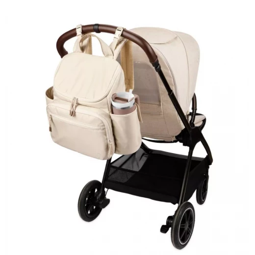 Skip Hop Forma Diaper Backpack Oat Color Water-Resistant with Insulated Pockets and Changing Pad 28 Liter Capacity - Skip Hop - Image 3