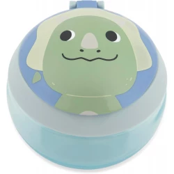 Skip Hop Besties Squad Snack Cup Dino 7.5 oz BPA-Free Easy-Grip Handle Dishwasher Safe for Toddlers Ages 12 Months and Up