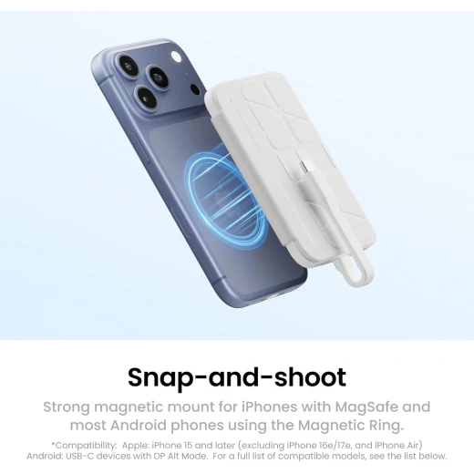 Insta360 Snap Selfie Screen 4K Magnetic Monitor for iPhone and Android with Touchscreen Control and Wired Instant Connection - Insta360 - Image 3