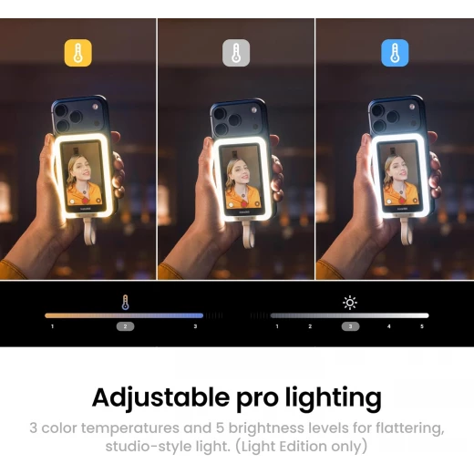 Insta360 Snap Selfie Screen 4K Magnetic Monitor for iPhone and Android with Touchscreen Control and Wired Instant Connection - Insta360 - Image 5