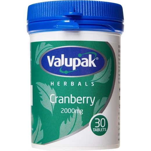 Valupak Cranberry Supplement 30 Tablets for Urinary Tract Health Support and Wellness Valupak Cranberry Supplement 30 Tablets for Urinary Tract Health Support and Wellness