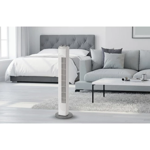 Ariete Tower Fan 85 Cm Elegant Design for Cooling Rooms with Adjustable Speed and Oscillation Ariete Tower Fan 85 Cm Elegant Design for Cooling Rooms with Adjustable Speed and Oscillation