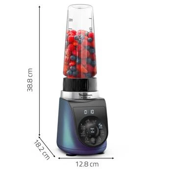 MOULINEX Blend Up Mini Blender 1000W | 8 Automatic Programs, Powerful High-Speed Blending, Smoothies, Shakes, Ice Crushing, Food Preparation, Portable Bottles, Easy Cleaning & Everyday Use - MOULINEX - Image 4