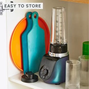 MOULINEX Blend Up Mini Blender 1000W | 8 Automatic Programs, Powerful High-Speed Blending, Smoothies, Shakes, Ice Crushing, Food Preparation, Portable Bottles, Easy Cleaning & Everyday Use - MOULINEX - Image 3