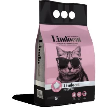 Lindocat Prestige Baby Powder Clumping Cat Litter 5L Made in Italy Lindocat Prestige Baby Powder Clumping Cat Litter 5L Made in Italy