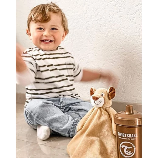 Twistshake Baby Comfort Blanket and Toy Lion Design Soft Polyester 33x33 cm - Twistshake - Image 6