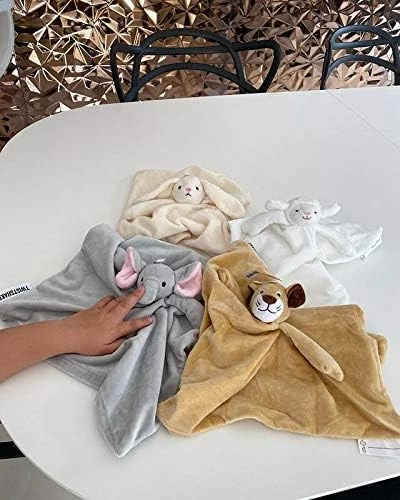 Twistshake Baby Comfort Blanket and Toy Lion Design Soft Polyester 33x33 cm - Twistshake - Image 4