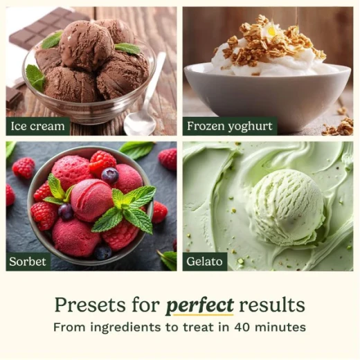 Cuisinart FreezeEase Pro Self-Cooling Ice Cream Maker 1.5L Capacity Silver with 4 Presets and 14 Functions - Cuisinart - Image 4
