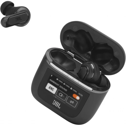 JBL Tour Pro 2 True Wireless Noise Cancelling Earbuds, Smart Case, Smart Ambient, 6-Mic Technology, Immersive Legendary Sound, Sound Amplification, Bluetooth 5.3, LE Audio - Black, JBLTOURPRO2BLK - JBL - Image 9