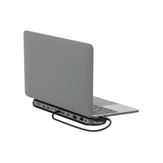بيلكن Connect محطة إرساء USB-C Pro عالمية 11 في 1 | قاعدة توصيل متعددة المنافذ للحواسيب المحمولة | تدعم توصيل 3 شاشات | شحن سريع Power Delivery بقدرة 100 واط - بيلكين - Image 2