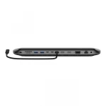 بيلكن Connect محطة إرساء USB-C Pro عالمية 11 في 1 | قاعدة توصيل متعددة المنافذ للحواسيب المحمولة | تدعم توصيل 3 شاشات | شحن سريع Power Delivery بقدرة 100 واط - بيلكين