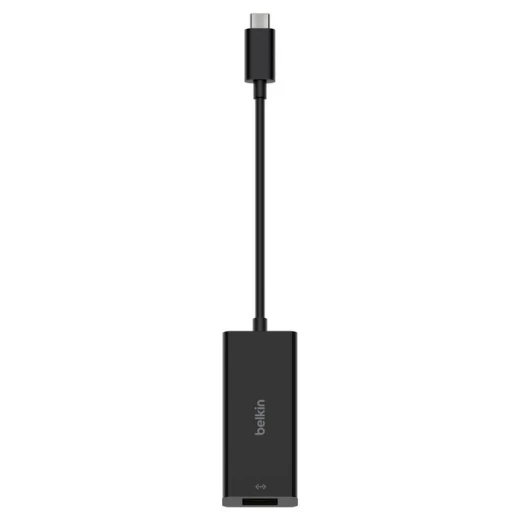 بيلكن محول USB-C إلى إيثرنت 2.5 جيجابت | محول شبكة سلكية عالي السرعة متوافق مع Thunderbolt 3 وThunderbolt 4 | لجهاز MacBook Pro وMacBook Air وأجهزة USB-C الأخرى | اللون الأسود - بيلكين - Image 2