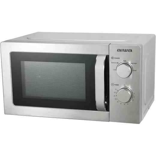 ميكروويف Aiwa MW-200SL بسعة 20 لتر وقوة 700 واط من الستانلس ستيل مع تحكم بمقبض دوار ووظيفة إذابة الجليد باللون الفضي ميكروويف Aiwa MW-200SL بسعة 20 لتر وقوة 700 واط من الستانلس ستيل مع تحكم بمقبض دوار ووظيفة إذابة الجليد باللون الفضي