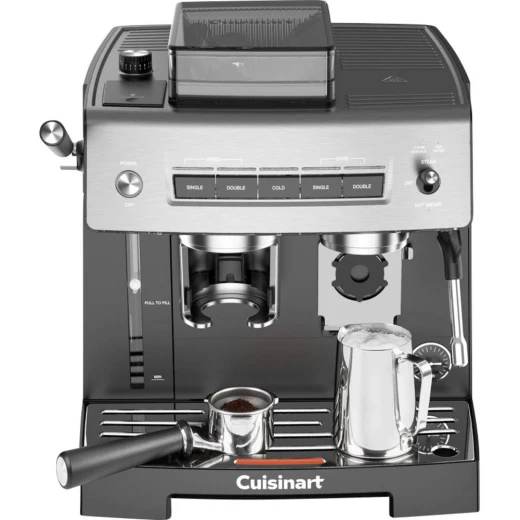 ماكينة إسبريسو كويزنارت Espresso Bar Grind & Brew مع مطحنة مدمجة و16 إعدادًا للطحن، لتحضير مشروبات ساخنة أو باردة بجودة المقاهي ماكينة إسبريسو كويزنارت Espresso Bar Grind & Brew مع مطحنة مدمجة و16 إعدادًا للطحن، لتحضير مشروبات ساخنة أو باردة بجودة المقاهي