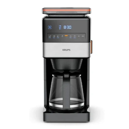 KRUPS Grind Aroma XL Drip Coffee Maker with Detachable Conical Grinder 1.5 Liter 1050W Black Stainless Steel KRUPS Grind Aroma XL Drip Coffee Maker with Detachable Conical Grinder 1.5 Liter 1050W Black Stainless Steel