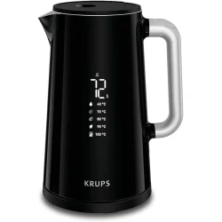 غلاية كهربائية كروبس Smart'n Light BW801810، بسعة 1.7 لتر، باللون الأسود، مزودة بـ 5 إعدادات لدرجة الحرارة وخاصية الحفاظ على السخونة لمدة 30 دقيقة