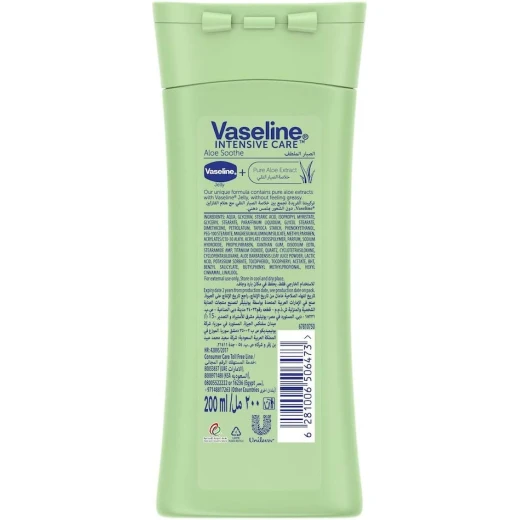 Vaseline Intensive Care Aloe Soothe Body Lotion, 200ML - Vaseline - Image 2