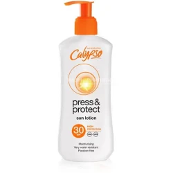 كالبيسو بريس آند بروتيكت لوشن واقي شمس SPF30 200 مل | حماية UVA/UVB مقاوم للماء مع مكونات مضادة لعلامات التقدم بالعمر