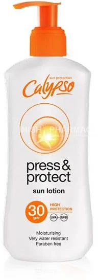 كالبيسو بريس آند بروتيكت لوشن واقي شمس SPF30 200 مل | حماية UVA/UVB مقاوم للماء مع مكونات مضادة لعلامات التقدم بالعمر