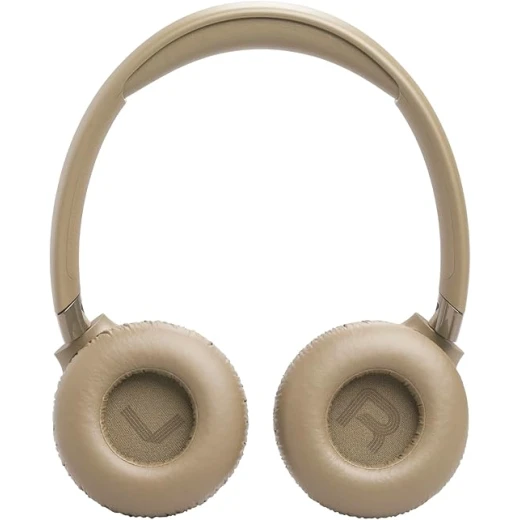 سماعات JBL Tune 680NC اللاسلكية فوق الأذن بخاصية إلغاء الضوضاء مع صوت JBL Pure Bass و Spatial Sound عالي الدقة، عمر بطارية 76 ساعة، ميكروفونات مزدوجة، بلوتوث 6.0، بيج - Image 4