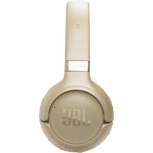 سماعات JBL Tune 680NC اللاسلكية فوق الأذن بخاصية إلغاء الضوضاء مع صوت JBL Pure Bass و Spatial Sound عالي الدقة، عمر بطارية 76 ساعة، ميكروفونات مزدوجة، بلوتوث 6.0، بيج - Image 5
