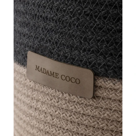Madame COCO Rêverie Large Basket 25×25×28 cm – Grey/Beige Decorative Storage Basket, Stylish Home Organizer for Living Room, Bedroom & Modern Interior Decor - Madame COCO - Image 3