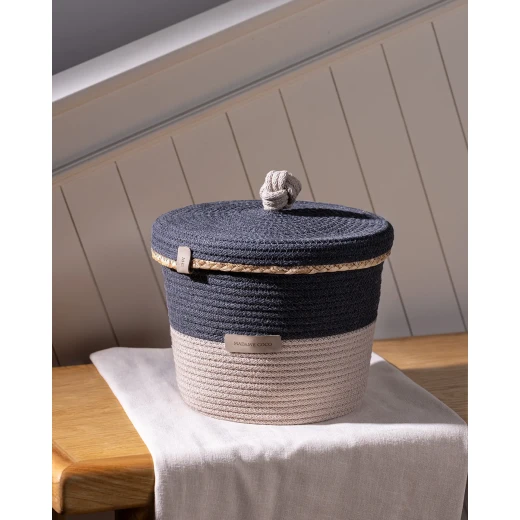 Madame COCO Rêverie Medium Basket Organizer 22×20×27 cm – Stylish Decorative Storage Basket for Home Organization, Perfect for Living Room, Bedroom & Modern Decor - Madame COCO - Image 10