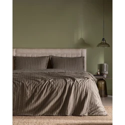 طقم غطاء لحاف مدام كوكو نيكول كينج دوبي – غطاء لحاف 240×220 سم مع ملاءة 240×260 سم و2 كيس وسادة، طقم مفروشات أنيق وناعم لغرفة النوم