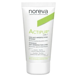 Noreva Actipur Anti-Imperfection Cream 30ml | Acne Blemish Care, Reduces Dark Spots & Blackheads for Oily & Combination Skin