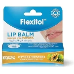 Flexitol Lip Balm 10g- Papaya, Hydrates lips, Dry Lips, Soften Lips, Ultra-moisturizing, Clinically tested and fast acting, Intensive Hydration - Flexitol