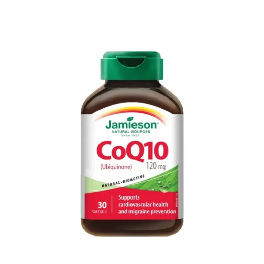جاميسون CoQ10 120 ملغ 30 كبسولة هلامية طرية - مضاد أكسدة لدعم صحة القلب وإنتاج الطاقة وحماية الخلايا جاميسون CoQ10 120 ملغ 30 كبسولة هلامية طرية - مضاد أكسدة لدعم صحة القلب وإنتاج الطاقة وحماية الخلايا
