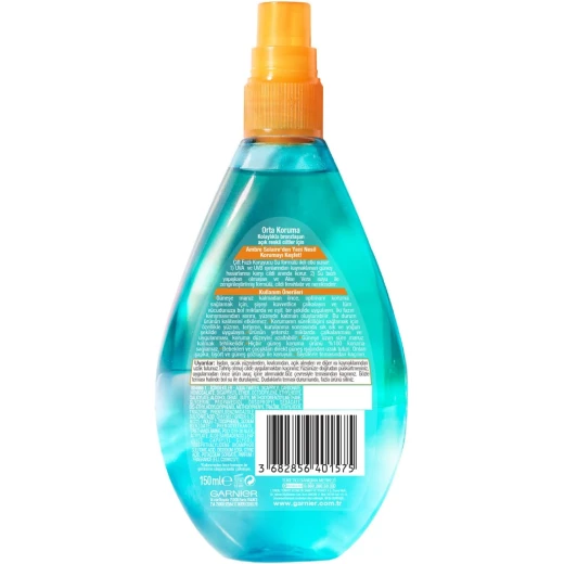Garnier Ambre Solaire UV Water Sun Cream Spray SPF20 150ml with Aloe Vera, medium UVB/UVA protection and a fresh non-sticky water texture - Garnier - Image 3