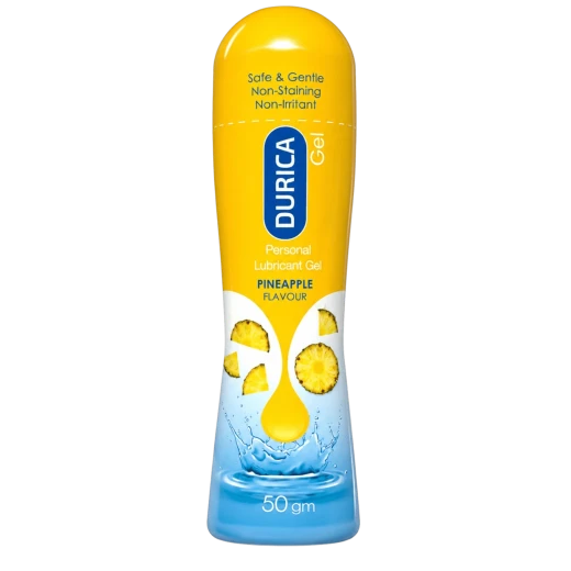 Durica Pineapple Flavoured Water-Based Personal Lubricant Gel 50g – Lightweight Smooth Glide Gel for Comfortable Intimate Use Durica Pineapple Flavoured Water-Based Personal Lubricant Gel 50g – Lightweight Smooth Glide Gel for Comfortable Intimate Use