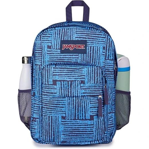 JanSport Big Day Pack Unisex Backpack Threaded, Two Large Compartments, Side Water Bottle Pockets, Padded 15-Inch Laptop Sleeve & Front Organizer Pocket - JanSport - Image 3