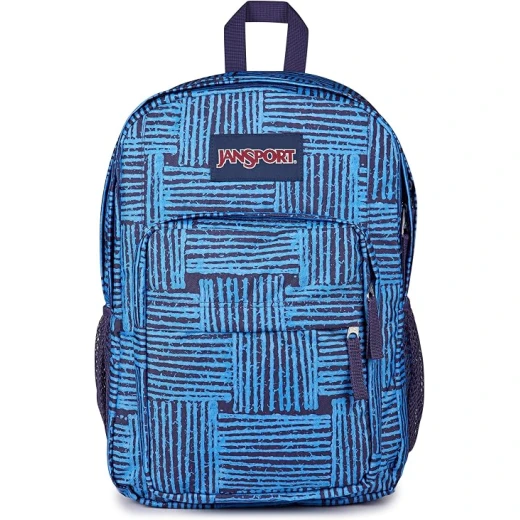 JanSport Big Day Pack Unisex Backpack Threaded, Two Large Compartments, Side Water Bottle Pockets, Padded 15-Inch Laptop Sleeve & Front Organizer Pocket