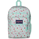حقيبة ظهر JanSport Big Student رجالية من البوليستر 100%، مقصورتان رئيسيتان كبيرتان، جيب أمامي منظم، جيوب بسحّاب، أحزمة كتف مريحة وظهر مبطن - جان سبورت