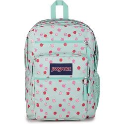 حقيبة ظهر JanSport Big Student رجالية من البوليستر 100%، مقصورتان رئيسيتان كبيرتان، جيب أمامي منظم، جيوب بسحّاب، أحزمة كتف مريحة وظهر مبطن