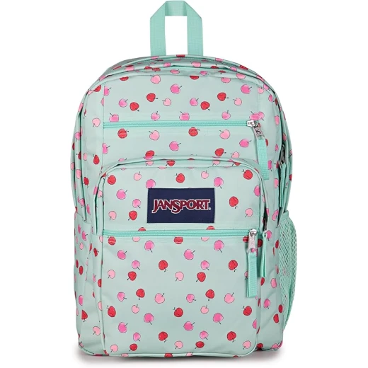 حقيبة ظهر JanSport Big Student رجالية من البوليستر 100%، مقصورتان رئيسيتان كبيرتان، جيب أمامي منظم، جيوب بسحّاب، أحزمة كتف مريحة وظهر مبطن حقيبة ظهر JanSport Big Student رجالية من البوليستر 100%، مقصورتان رئيسيتان كبيرتان، جيب أمامي منظم، جيوب بسحّاب، أحزمة كتف مريحة وظهر مبطن
