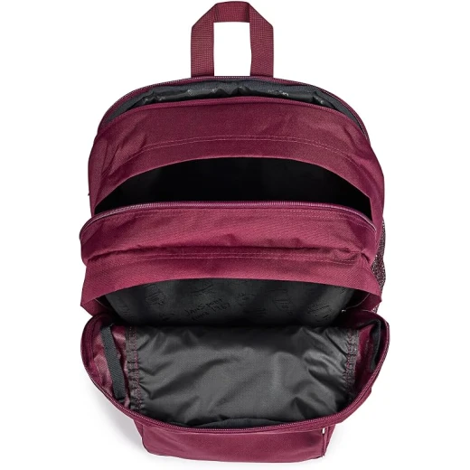 حقيبة ظهر JanSport Big Student رجالية من البوليستر 100%، مقصورتان رئيسيتان كبيرتان، جيب أمامي منظم، جيوب خارجية بسحّاب، أحزمة كتف مريحة وظهر مبطن بالكامل - جان سبورت - Image 3