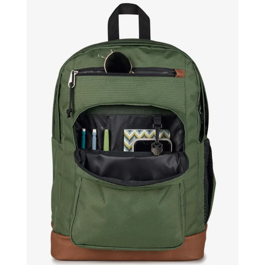 JanSport Cool Student Cargo Green Backpack, 100% Polyester, 34L Capacity, Spacious Practical Design - JanSport - Image 3