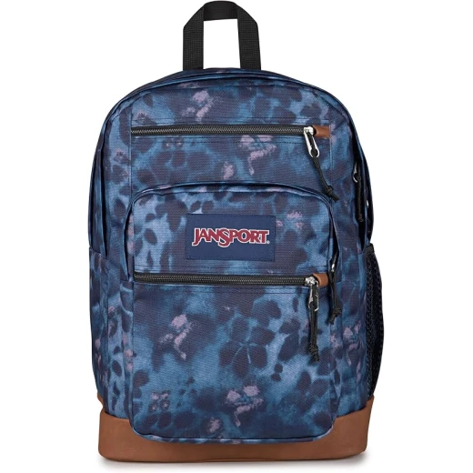 حقيبة ظهر رجالية JanSport Cool Student من البوليستر 100%، مقصورتان رئيسيتان كبيرتان، جيب أمامي بمنظم، جيبان خارجيان بسحّاب، أحزمة كتف مريحة وظهر مبطن