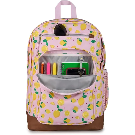 حقيبة ظهر رجالية JanSport Cool Student من البوليستر 100%، مقصورتان رئيسيتان كبيرتان، جيب أمامي منظم، جيبان خارجيان بسحّاب، أحزمة كتف مريحة وظهر مبطن بالكامل - جان سبورت - Image 3