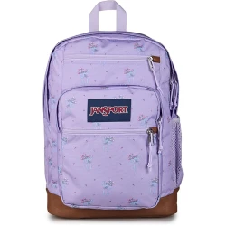 حقيبة ظهر رجالية JanSport Cool Student من البوليستر 100%، مقصورتان رئيسيتان كبيرتان، جيب أمامي بمنظم، جيبان خارجيان بسحاب، أحزمة كتف مريحة وظهر مبطن بالكامل